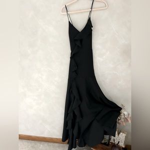 Black floor length dress